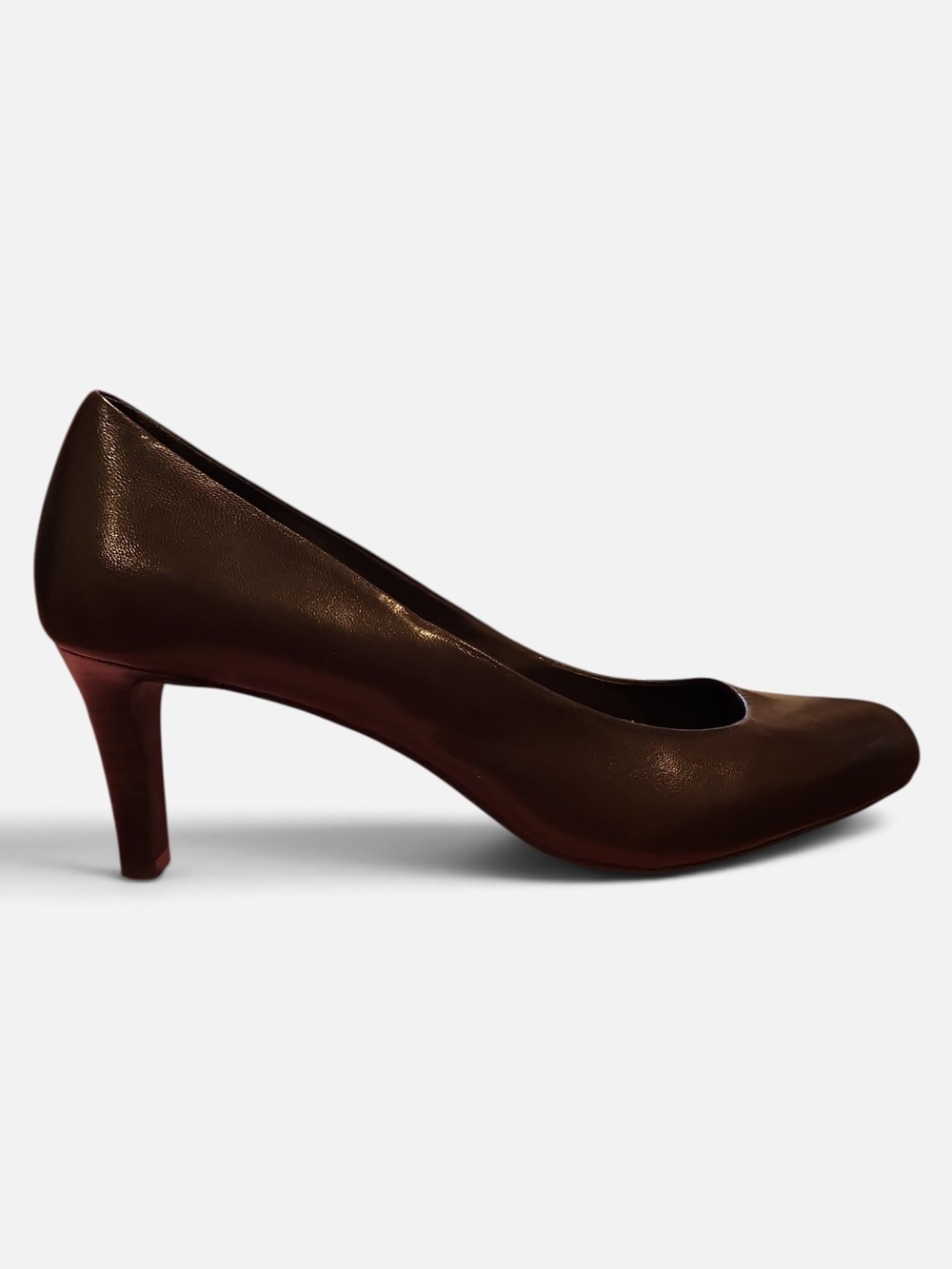 Lauren Ralph Lauren Brown Leather Harper Pumps Size 9B Classic Work Heels Staple